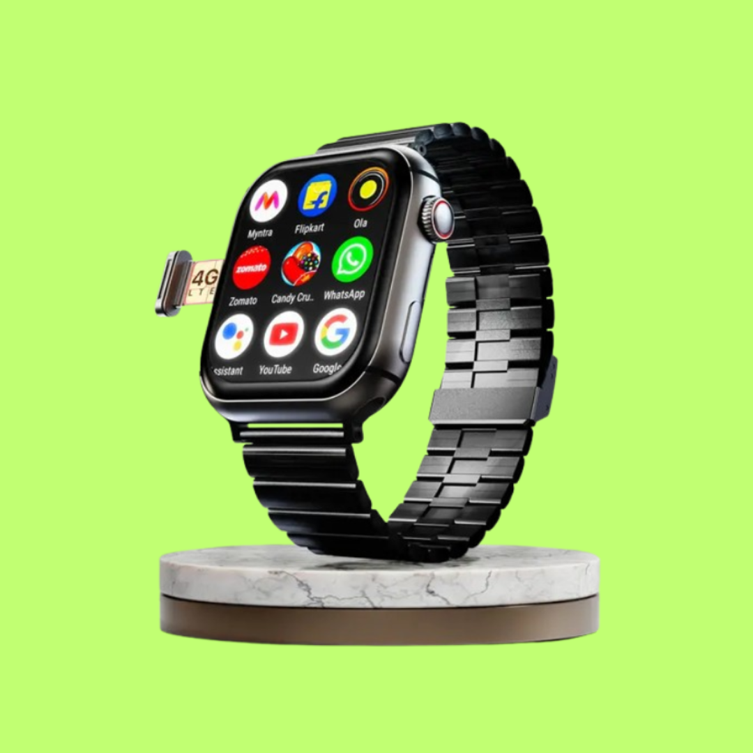 4G LTE Smartwatch with SIM Slot | Android Apps, Calling, GPS & HD Touch Display
